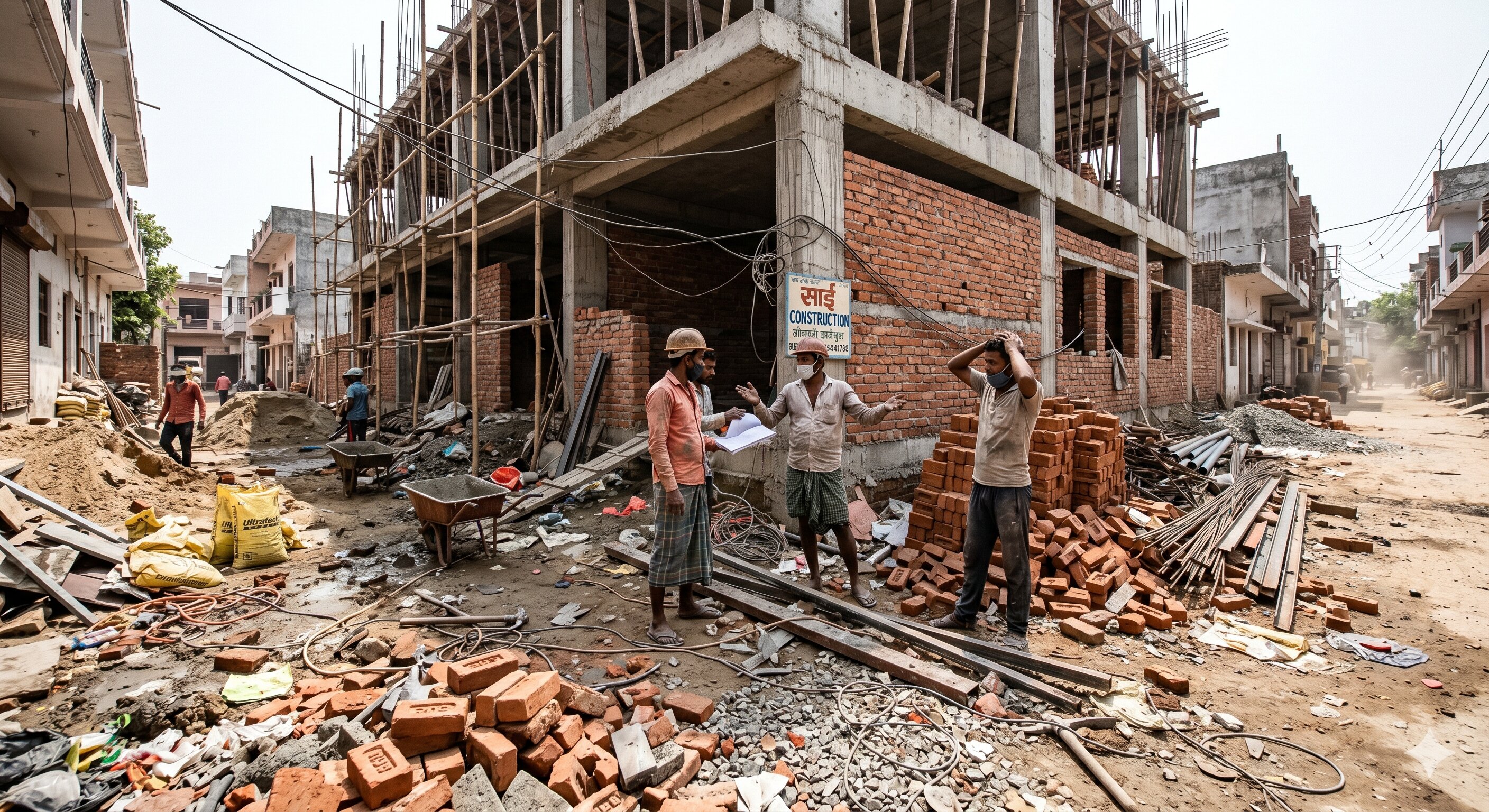 Construction before